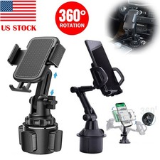 360 Universal Adjustable Phone Mount Car Cup Holder Stand Cradle For Cell Phone