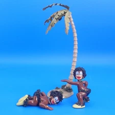 Vintage Irene Nye JUNGLE IMPS PALM TREE African Figurine Set Winsor McCay Comic