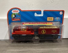 Thomas  Friends Wooden Gold Prospectors Car Set NIB Gold Rolls 2006