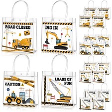 20 Pcs Construction Party Goodie Bags with Handles Construction Themed Party ...