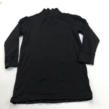 Michael Stars One Size Long Sleeve Turtle Neck One Size Pullover Top Tunic Black