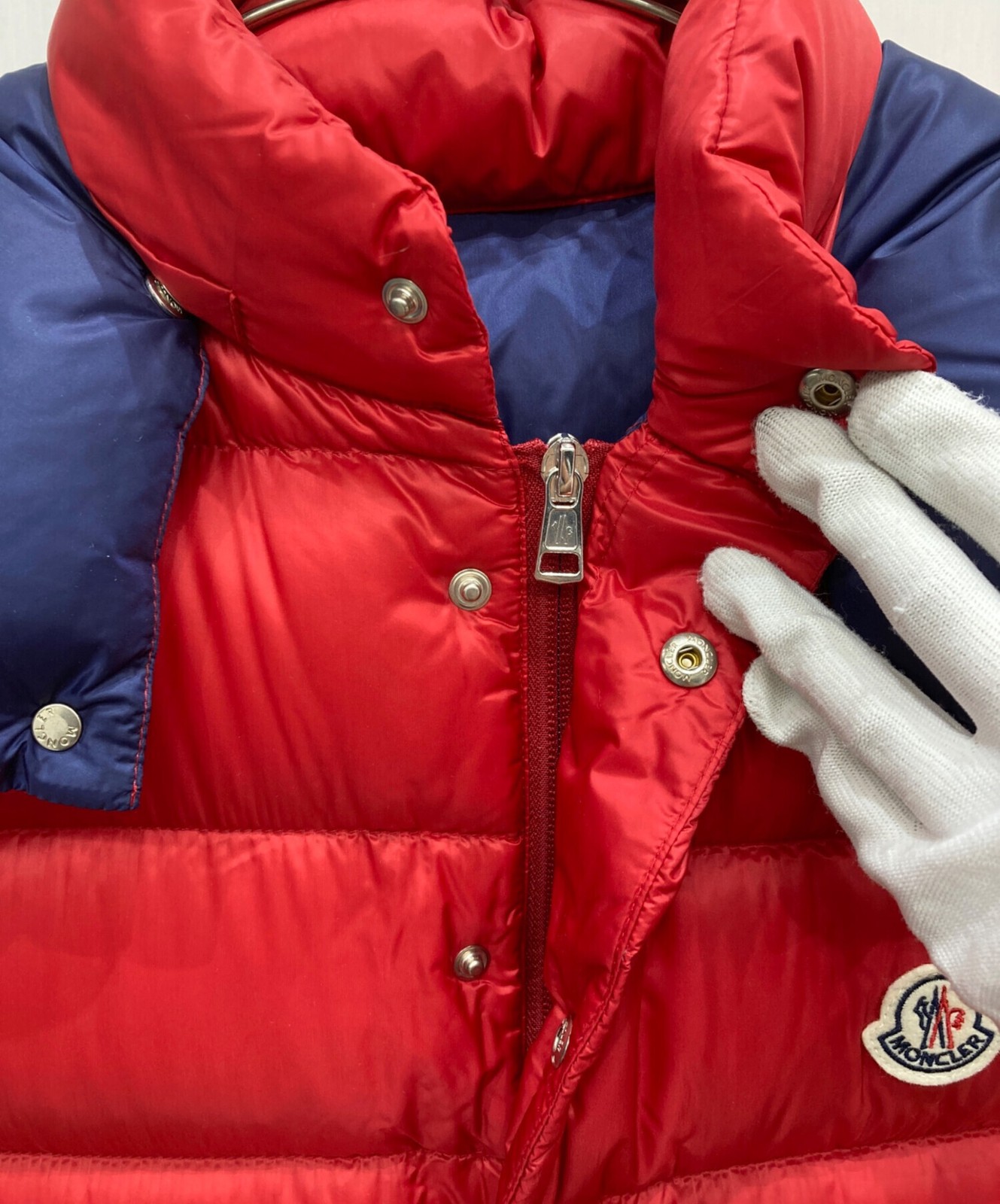 MONCLER/"BILLECART" Down Vest Red Size: 3 thumbnail 4