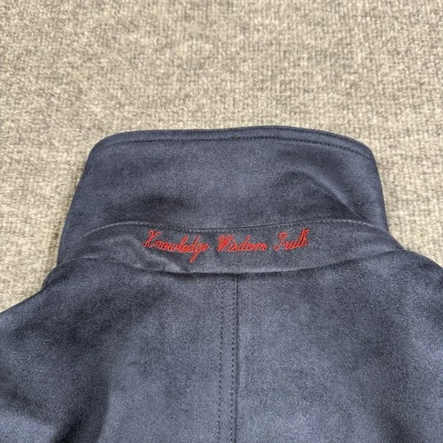 Robert Graham Vegan Suede Large Navy Blue Field Jacket  NWT. $248 image 24