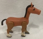 Vtg 1970s Fisher Price Little People #993 PLAY FAMILY CASTLE farm BROWN HORSE