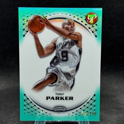 Tony Parker 2025-26 Topps Pristine Basketball Aqua Refractor /199 Spurs #106