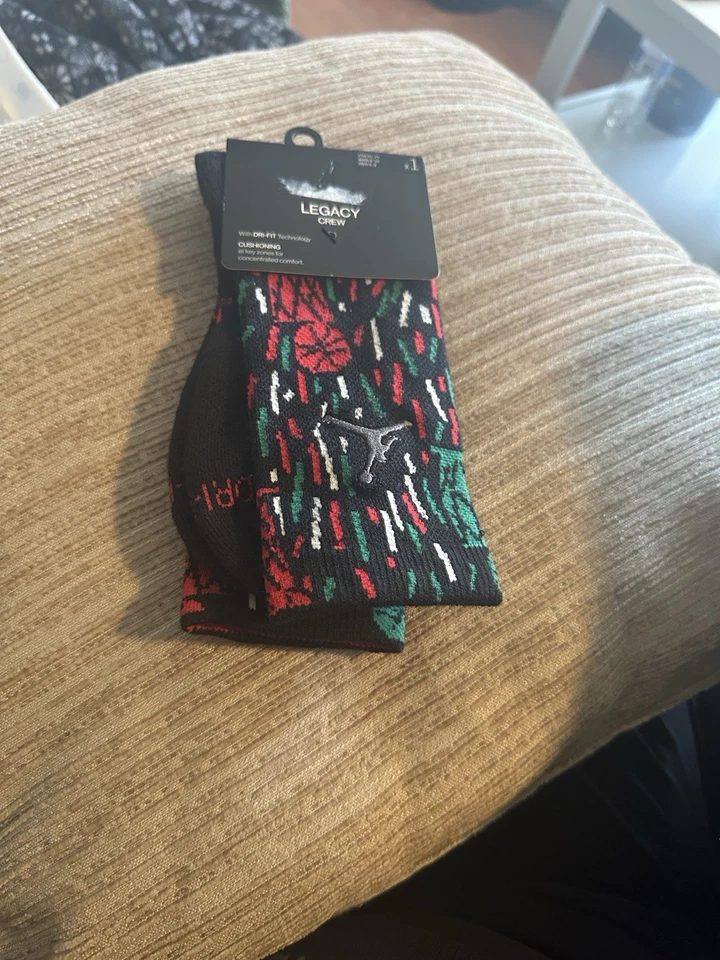 Calcetines Crew Hombre Nuevos Con Etiquetas Jordan Legacy Foto 3 de 4