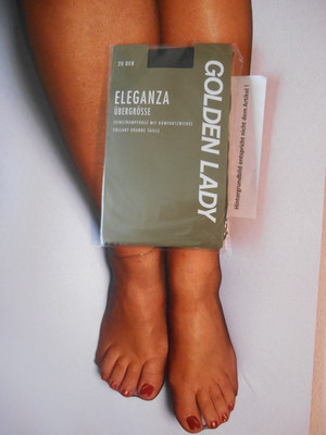 Golden Lady Eleganza Strumpfhose Komfort Zwickel 20 DEN Gr. 42-44 Graphit # 3614