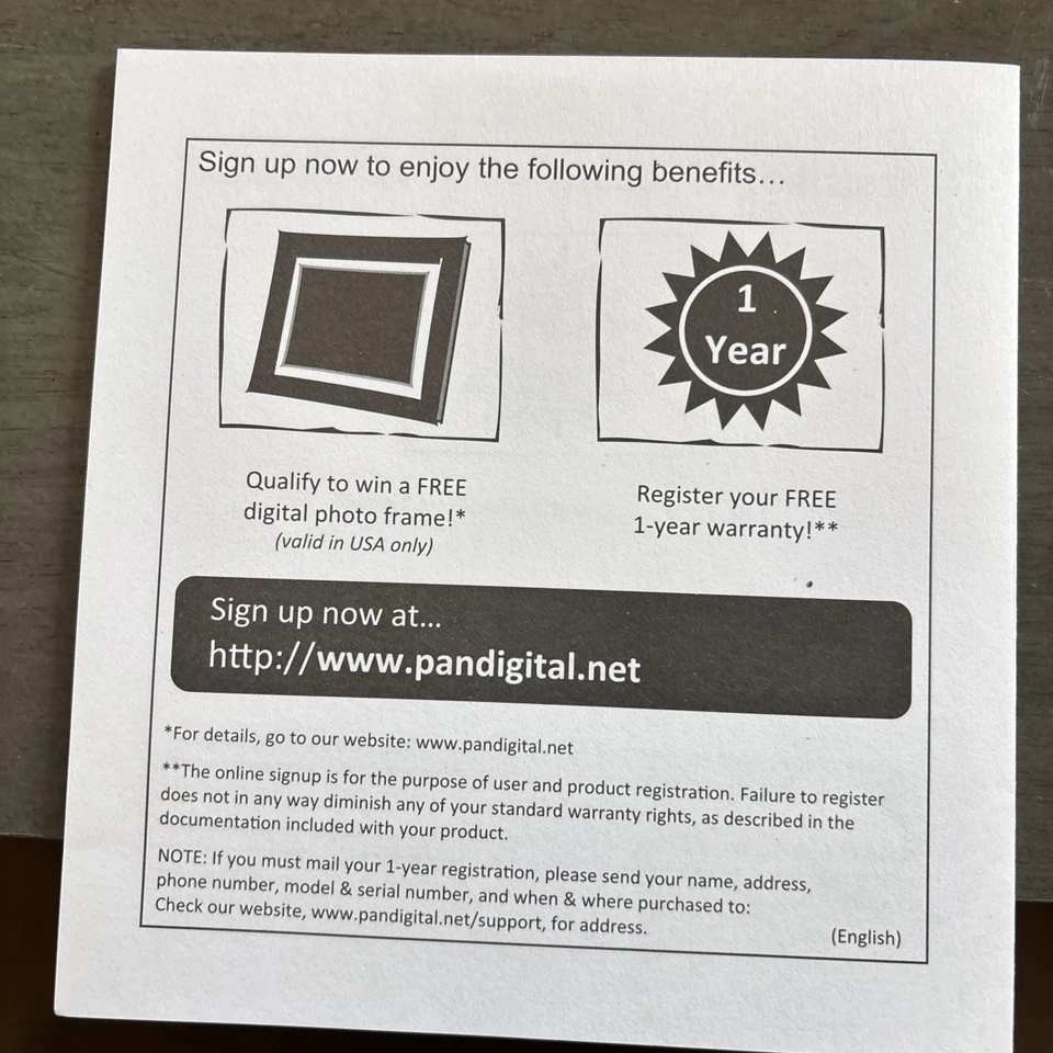 Pandigital 7 Inch Digital Black Photo Frame with Remote (holds 2000 images) - Image 4 of 4