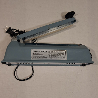 8'' IMPULSE SEALER MODEL PFS-200 USED FOR SEALING PLASTIC