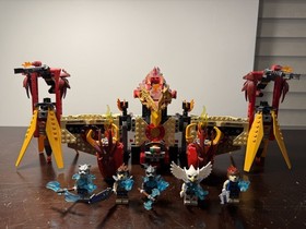LEGO LEGENDS OF CHIMA: Flying Phoenix Fire Temple (70146) /W Minifigs Incomplete