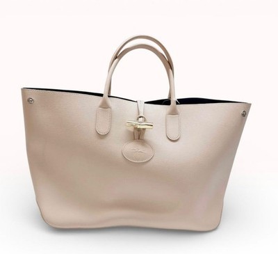 Longchamp Roseau Large Grained Leather Tote