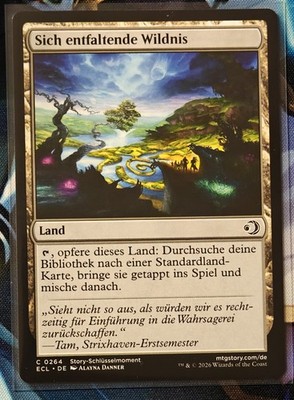 Sich entfaltende Wildnis - ECL-264 - Common - MTG - Deutsch - NM -Evolving Wilds