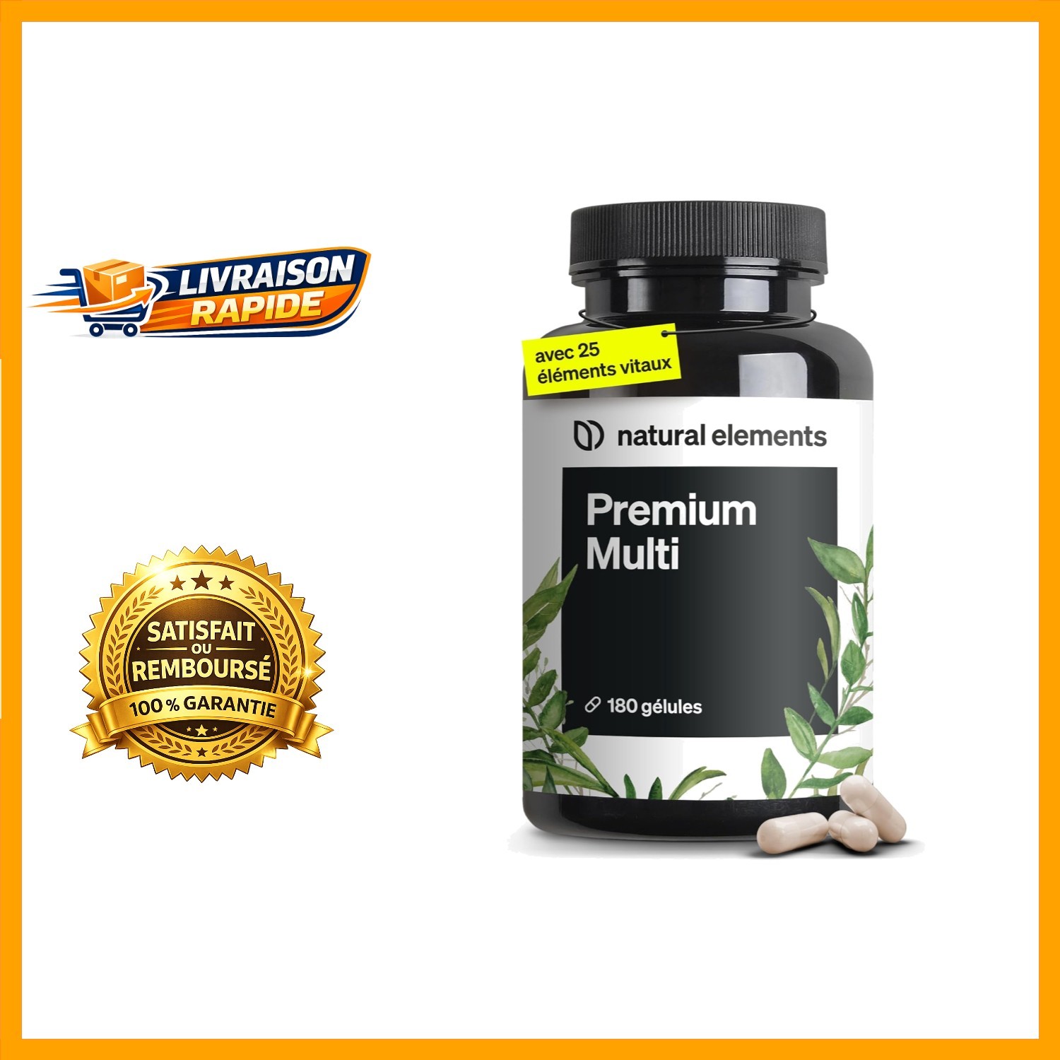 Multivitamines et Zinc Haute Pureté en 180 Gélules Bioactives pour Adultes Exigeants