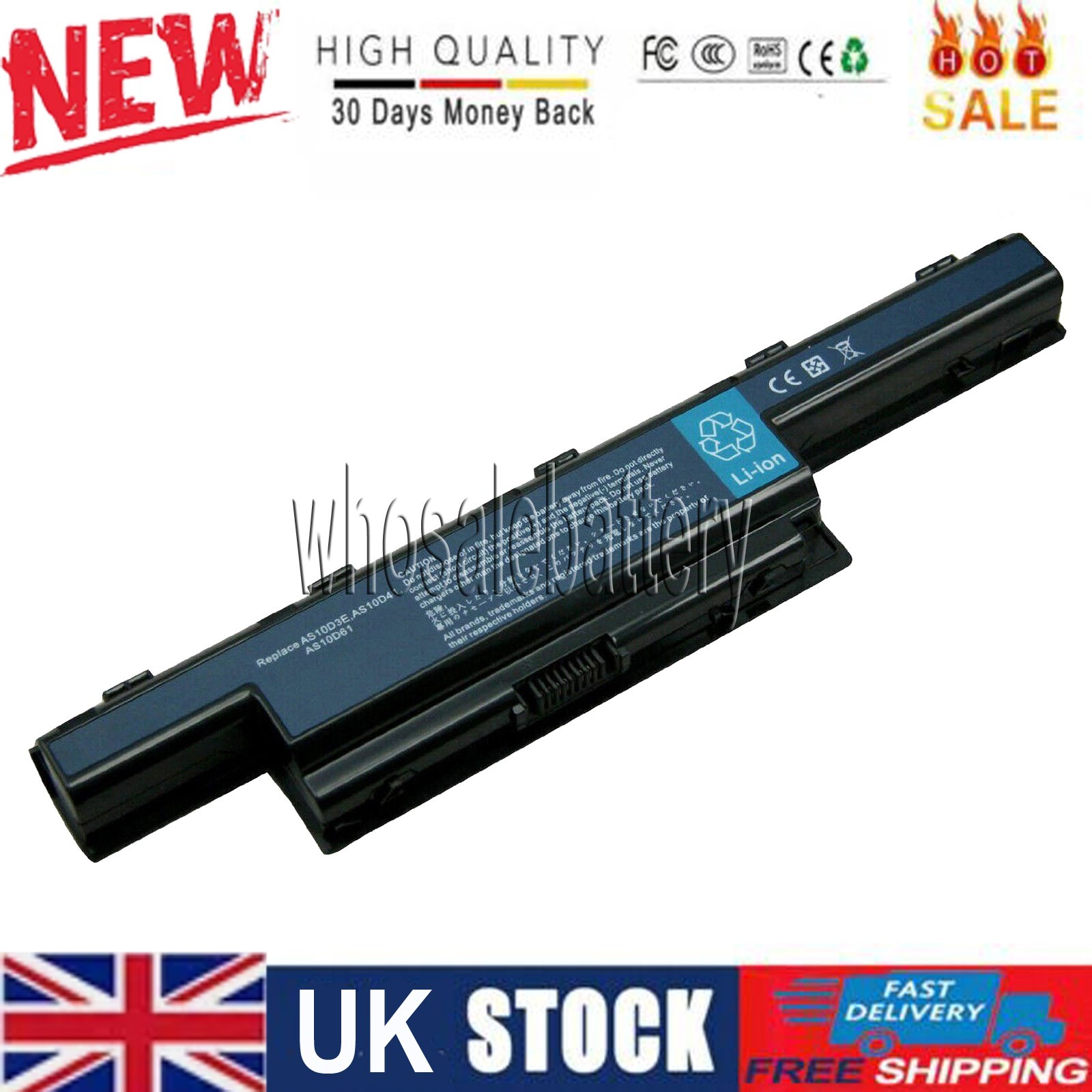 Laptop Battery For Acer Aspire V3 V3-471 V3-551 V3-571 V3-571G V3-731 AS10D7E UK