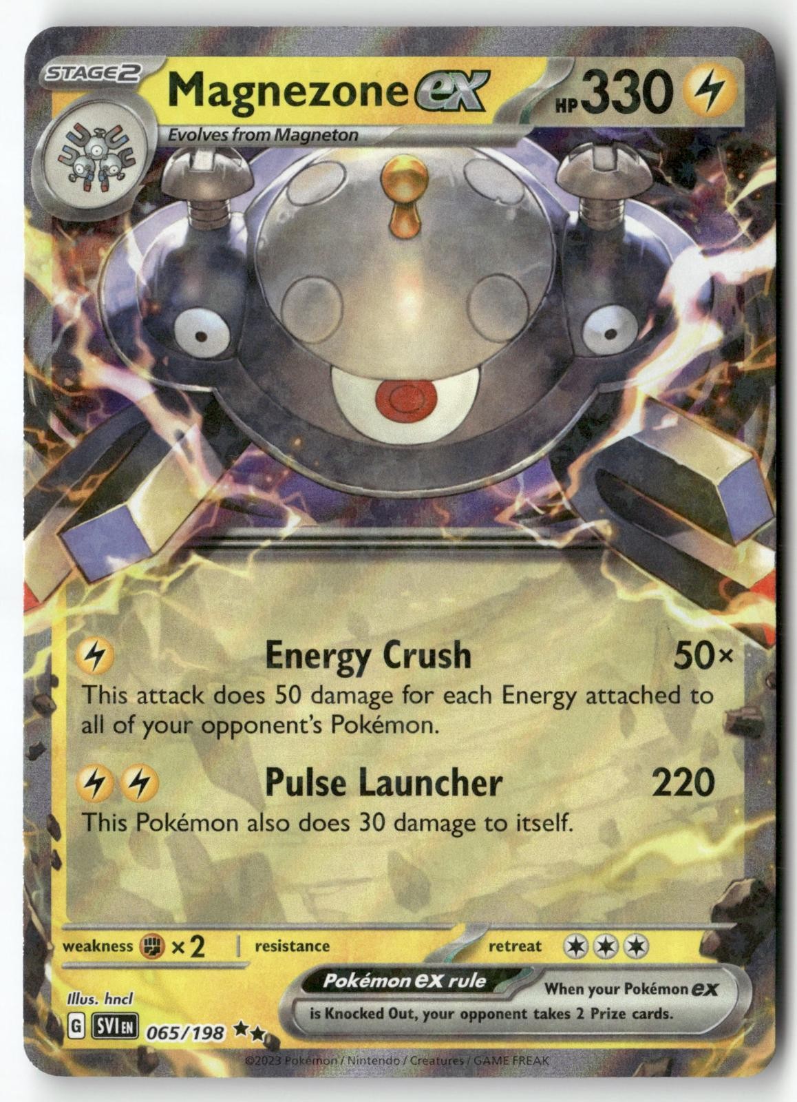 Magnezone ex 065/198 Double Rare Scarlet & Violet Pokemon Holo Near Mint