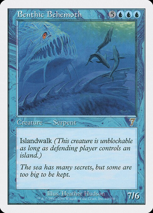 Benthic Behemoth NonFoil Seventh Edition 63 NM MTG