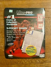 Ultra Pro Hologram Series 9 Pocket Pages 30 Pages Holds 270 Cards NEW & Sealed