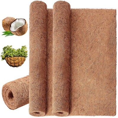 Coco Coir Liner, 12 x 120 Inch Natural Coconut Liners for Planters Flower Bas...