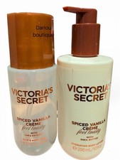 Victoria's Secret Spiced Vanilla Mist  Hydrating Lotion Set 8 fl oz 10 fl oz