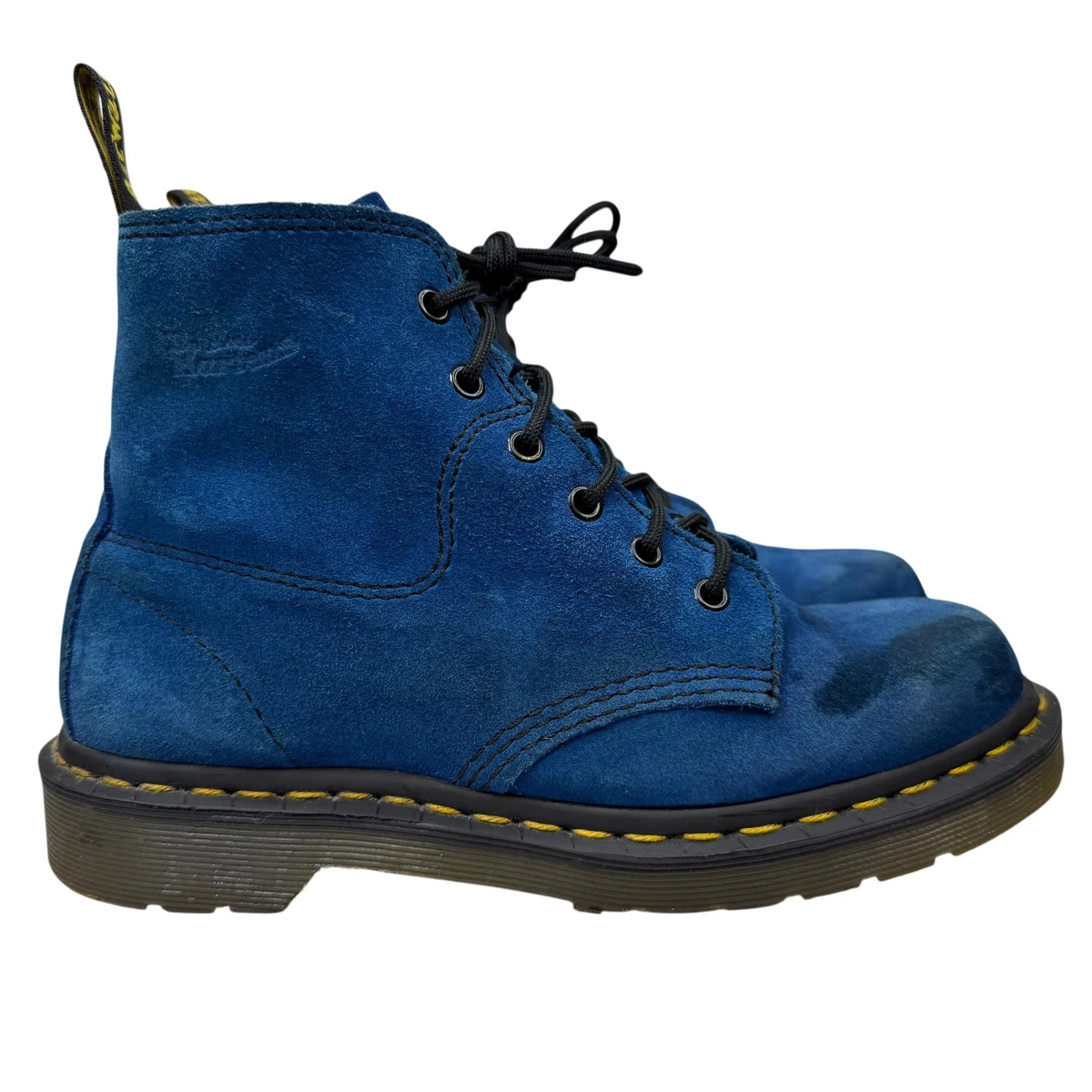 Dr. Martens Low (1-1.9 in) Heel Height Blue Boots for Women for