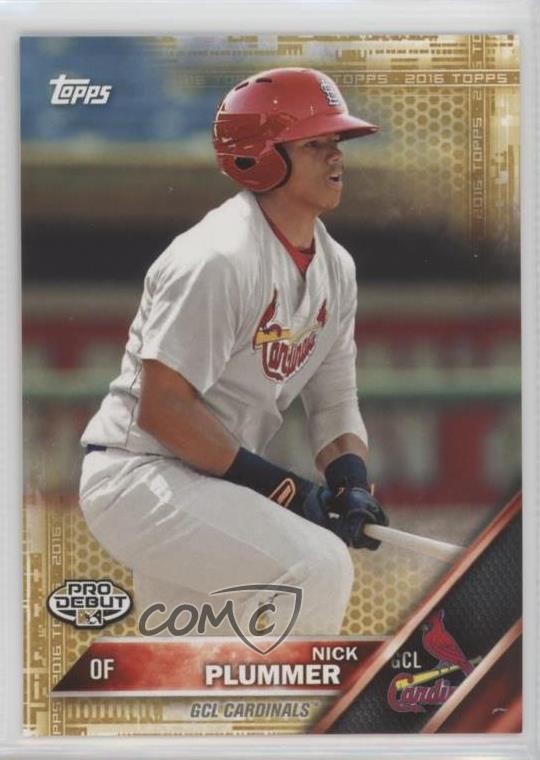 2016 Topps Pro Debut Gold 33/50 Nick Plummer #176 3k7