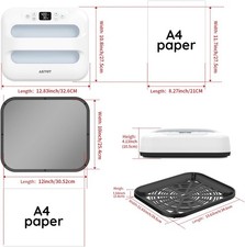 Heat Press Machine 12" x 10" Portable Heat Press for T-Shirts, Pillows, Tote Bag