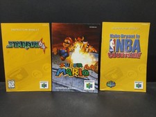 Nintendo 64, N64 Manual Lot - 3 Instruction Booklets