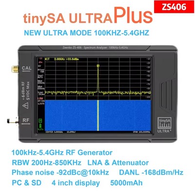 Zeenko ZS-406  tinySA   PLUS 900MHz-5.4GHz Hand held tiny   analyzer #A6-39