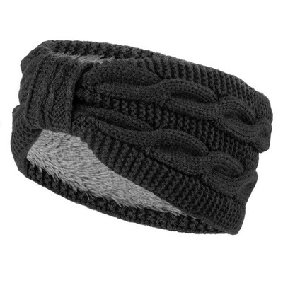 Knit Winter Headbands for Women Fuzzy Wool Fleece Lined Ear Warmers Elastic T...