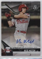 2021 Bowman Platinum Top Prospects Auto Nick Maton #TOP-10 Auto 0v8s