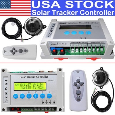 Single/Dual Axis Solar Tracker LCD Controller DC12V/24V Automatic Solar Tracking