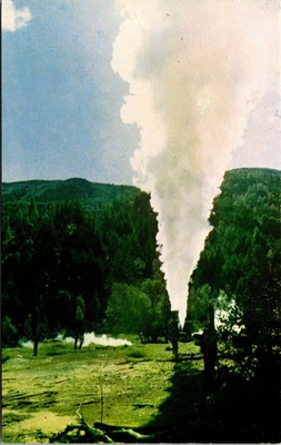 #ad Steamboat Geyser Postcard Big Geysers Cloverdale California Vintage $4.99
