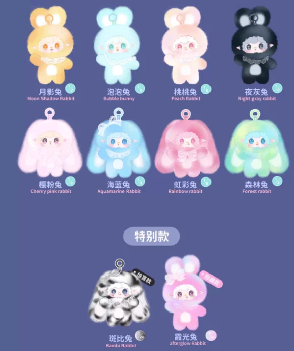 HOT New Yooki Jumping Bunny Plush Blind Box Figures Toy Gift Plush Pandent！ - Image 2 of 3