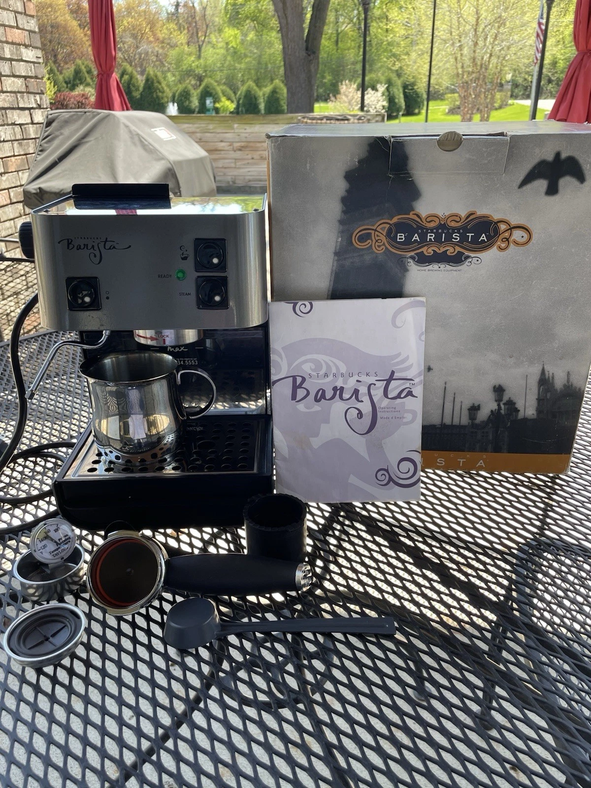 Starbucks Barista Espresso Machine Saeco Made In Italy Stainless Steel TESTED ++