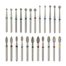 Dental Diamond Burs FG Surgical Long Round Ball Egg Football High Speed 379 801L