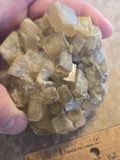 Beautiful Yellow Barite cluster