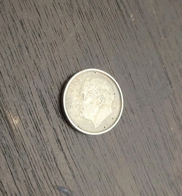 2003 P Roosevelt Dime Raised Rim No Ridges Non Reeded rare Error Coin - Image 4 of 4