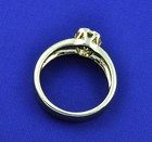 14k Solid  Yellow Gold  Ladies Natural Diamond Solitaire Ring Bezel set 0.53 ct  — photo 3