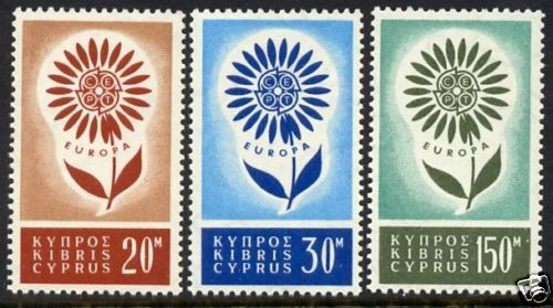 CYPRUS Sc # 244-6 montado sin montar o nunca montado EUROPA completo - Imagen 1 de 1