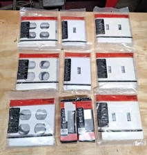 Screwless Wall Plate Outlet Covers-Light Switch Covers-Decorator Switches - Lot