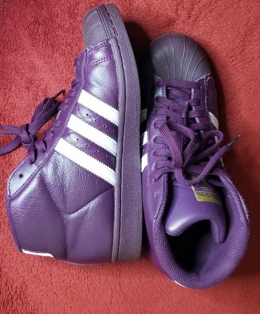 purple high top shoes