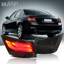 Pair Led Tail Lights For 2008-2012 Honda Accord Ex Lx Se Sedan Smoked Rear Lamps Pair Led Tail Lights For 2008-2012 Honda Accord Ex Lx Se Sedan Smoked Rear Lamps