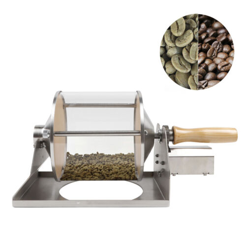 12V Silver Bean Nuts Roasting Baking Machine 30R/MIN Household & Wood Handle - Afbeelding 1 van 24