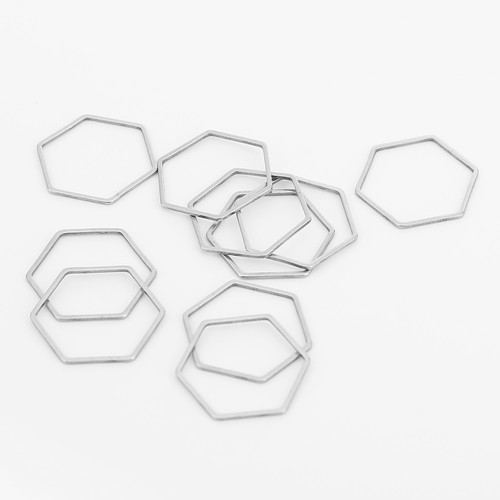 20x Conectores al por mayor Dijes de acero inoxidable para hacer joyas Hallazgos hágalo usted mismo - Imagen 9 de 23