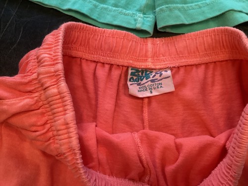 Vtg Zip Code 90’s Pull On Shorts Mint or Coral 25”- 40” Wx16”L Size Small U PICK - Picture 2 of 6