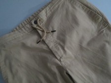 Patagonia RN-51884 Khaki Beige drawstring Organic cotton pants Size XL