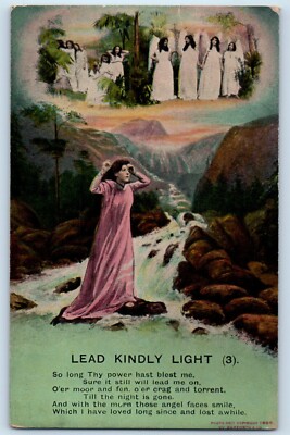 Lead Kindly Light Angels So Long Thy Power Hast Blest Me Bamforth Postcard