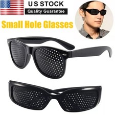 Unisex Small Hole Glasses Eye Correction Exercise Eyesight Care Improvement US