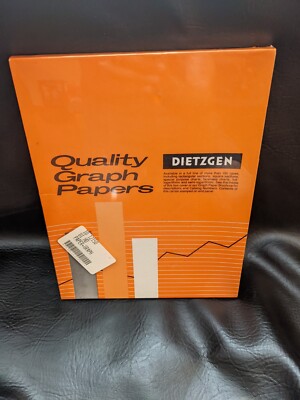 Vintage Dietzgen Qualitätsmillimeterpapier 8 1/2 X 11 340R L22 100 Blätter NEW