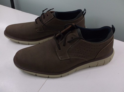 Oxford Dockers uomo casual stringato taglia 11 marrone nuovo con scatola - Foto 2 di 6